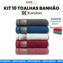 Kit com 10 toalhas banhão Karsten + Brinde