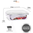 Kit 10 Potes de Vidro Herméticos Mantimentos