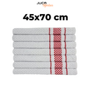 Kit 10 Panos de Prato Atoalhados Malta 100% Algodão + Brinde