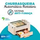 Churrasqueira Automática Rotativa 3 em 1 Elétrica Bivolts + 14 Espetos de Aço Inox + Frete Grátis