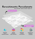 Revestimento Porcelanato Laminado Auto Colante 60x60(valores referente ao kit e não ao m2)